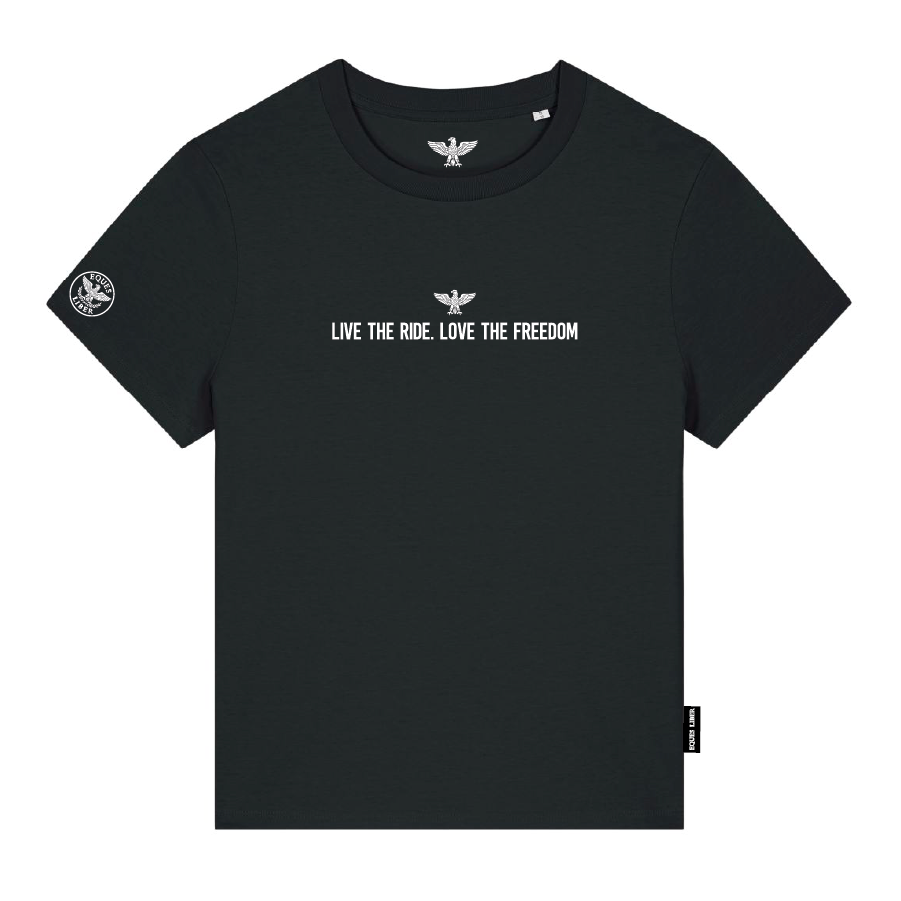Damen T-Shirt STATEMENT "Live the ride"