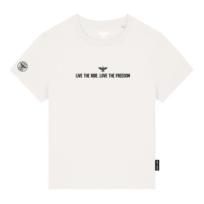 Damen T-Shirt STATEMENT "Live the ride"